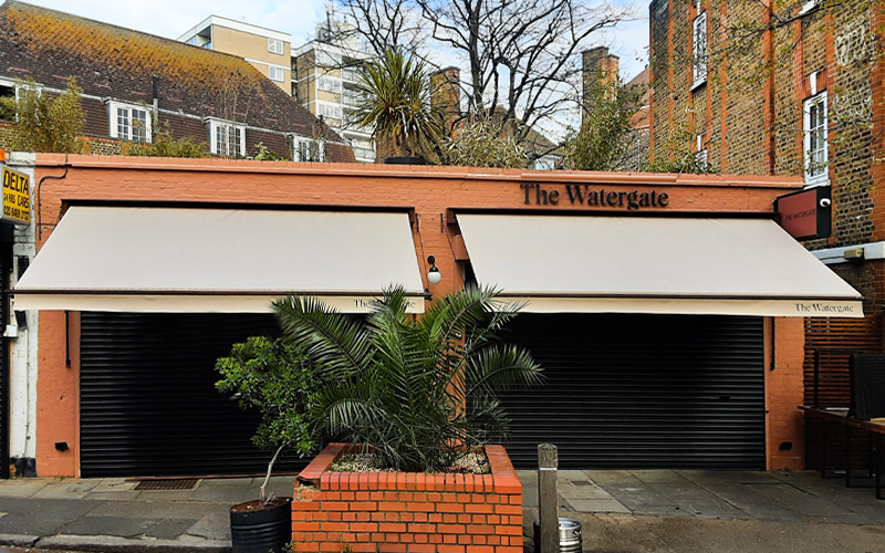 Awnings Recovers for The Watergate