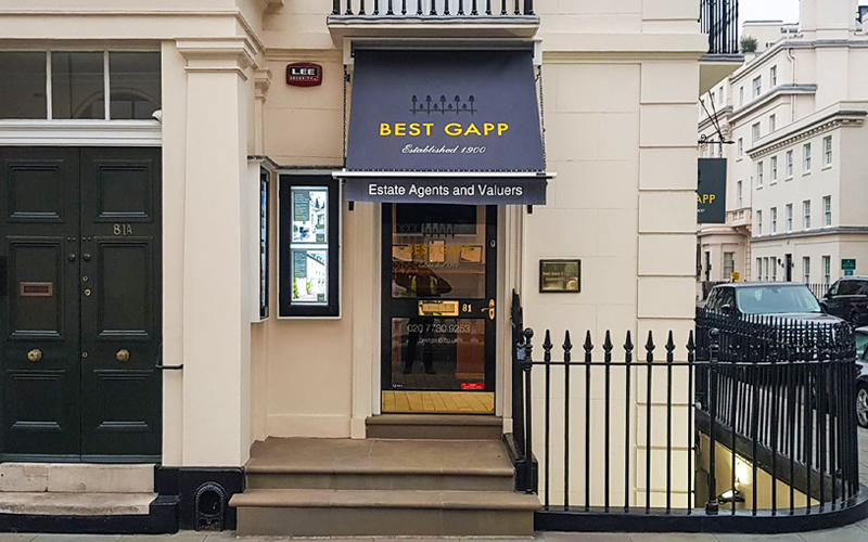 Branded Victorian awning
