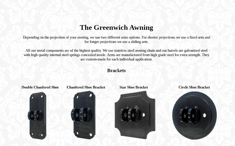 Greenwich Awning Brackets