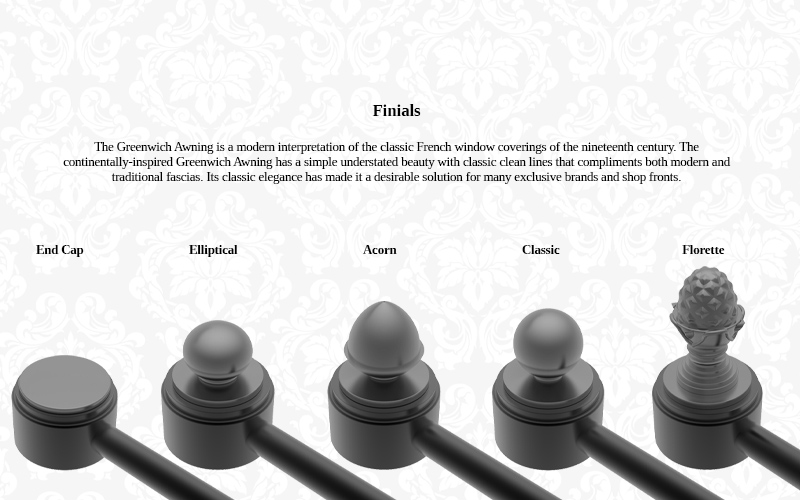 bespoke finials